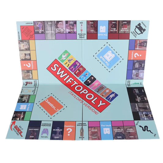 Taylor's Monopoly Board Game Fun Party Family Interactive Chess Games Swiftopoly Board Game Adults Fans Interactive Board Game SS69