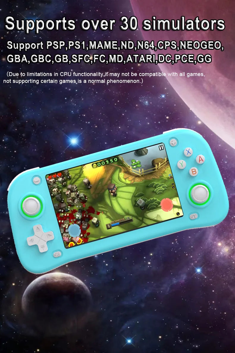 WDYQJE Open Source XF43 Retro Handheld Game Console Linux System Gaming Video Players Console Portable Pocket Device Child Gift SS69