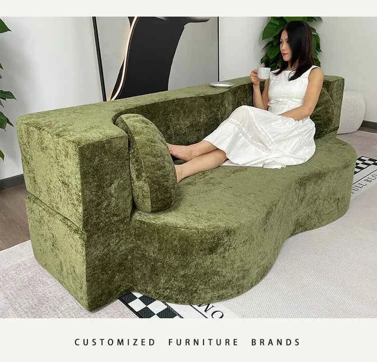 Living Room Sofas Vacuum Compression Sofa Pure Sponge Single Multifunctional Foldable Special Shaped Sofa Bed Furniture