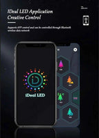 2.1M LED Christmas Tree Decorative Light Lntelligent IDeal LED APP Application Control DIY Lmage Light String for Quick Shipping