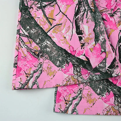 Women's new branch small camo high waisted bell bottoms Spice Girl street personality fashion casual pants SS69