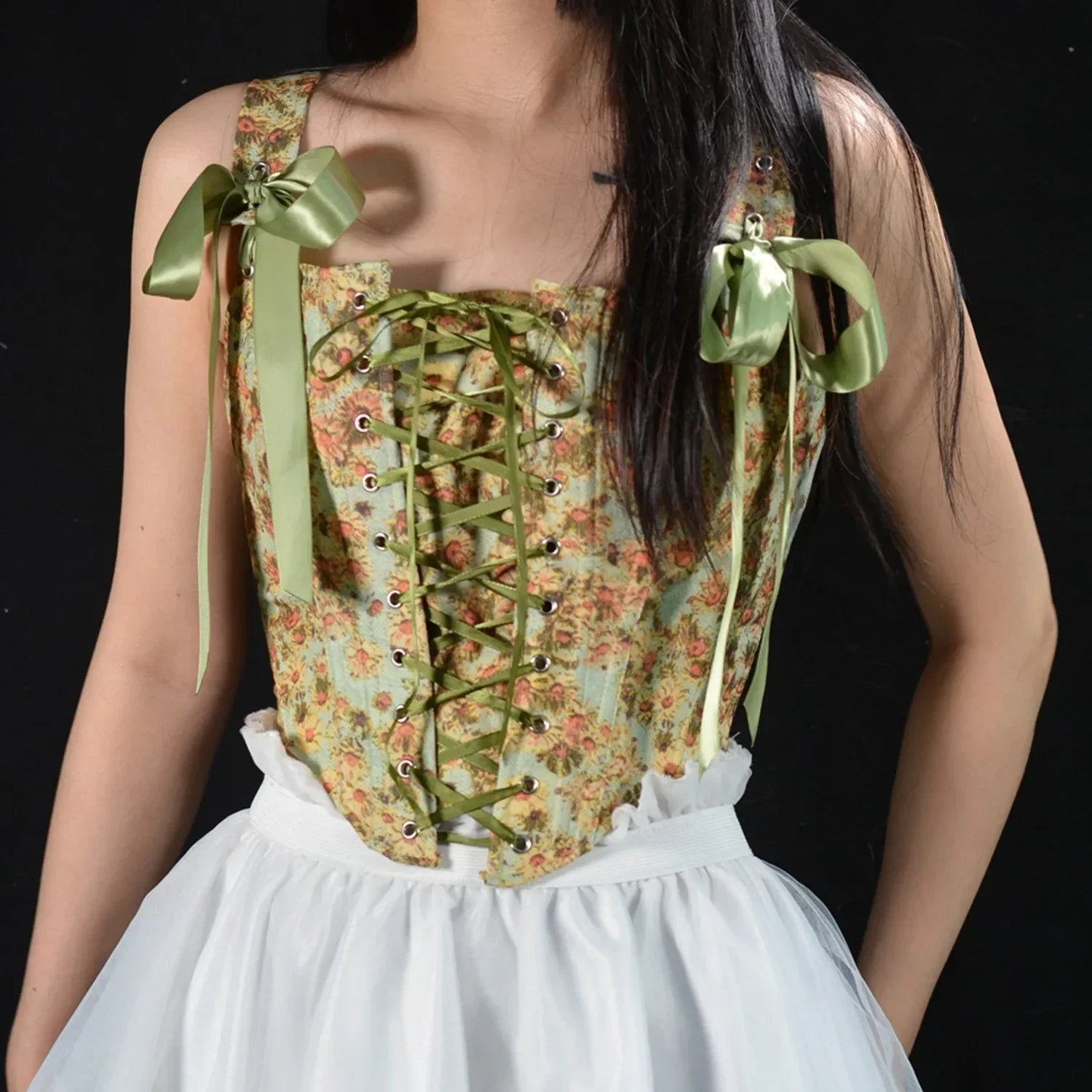 VISIVANEC Lolita Corset Tank Top Women's Slimming Bustier