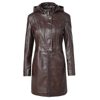 2025 Steampunk Rock Rivet Women's Leather Jacket Slim Short Streetwear Gothic Embroidery PU Leather Locomotive Coat Femme SS69