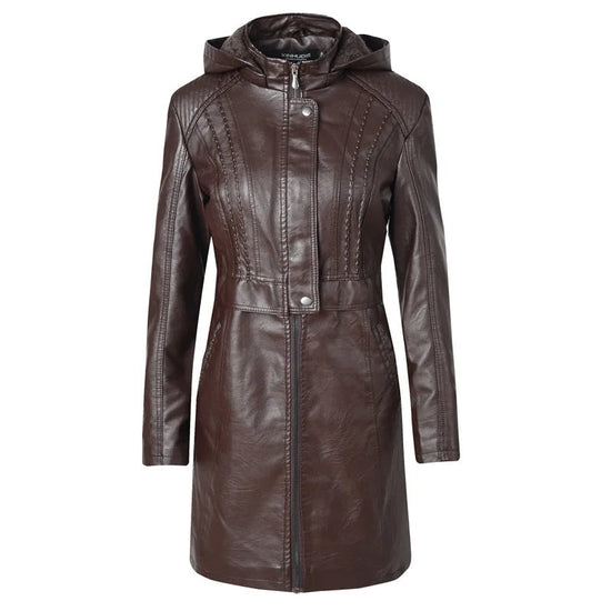 2025 Steampunk Rock Rivet Women's Leather Jacket Slim Short Streetwear Gothic Embroidery PU Leather Locomotive Coat Femme SS69