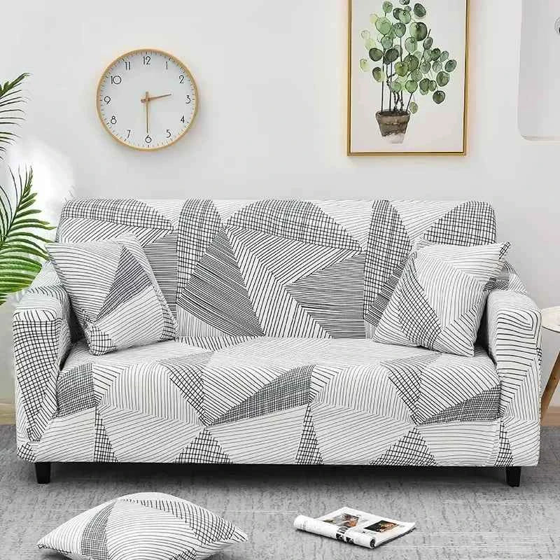 1pc Flower Printed Elastic Sofa Cover Antidirty Spandex Sofa Cover Furniture Protector for Bedroom Office Living Room Home Decor