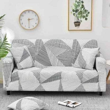 1pc Flower Printed Elastic Sofa Cover Antidirty Spandex Sofa Cover Furniture Protector for Bedroom Office Living Room Home Decor
