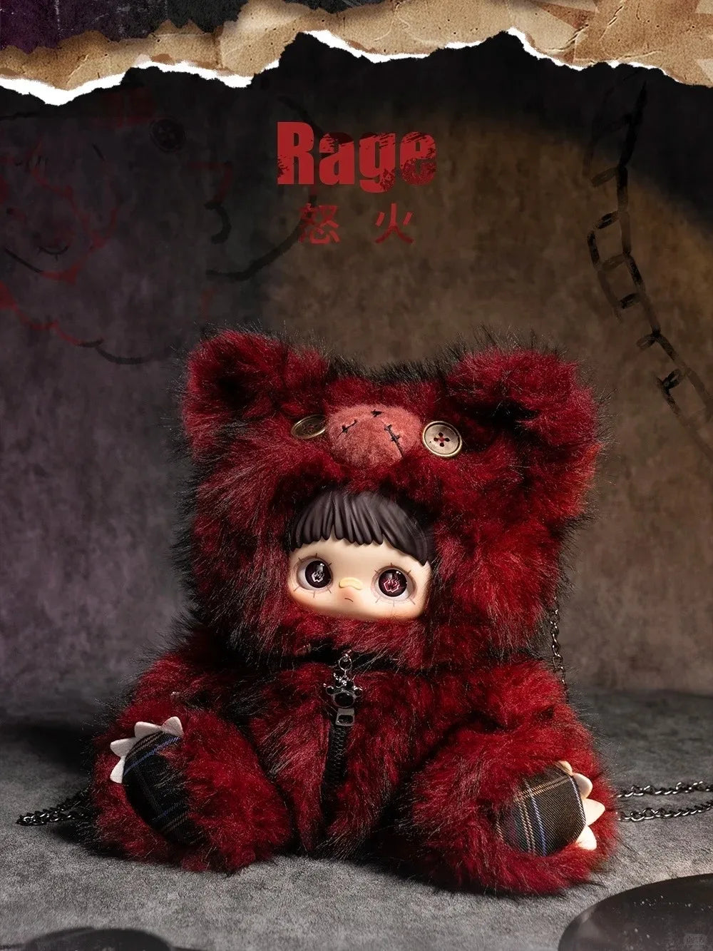 MayMei Rebel Doll Backpack Series Plush Blind Box Cute Vinyl Doll Pendant Toy Ideal Kawaii Girl Birthday New Year Exquisite Gift