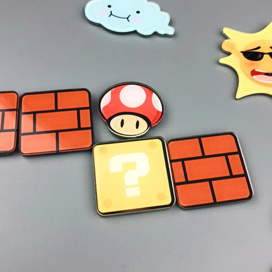 Cartoon Bros Fridge Magnet Home Kitchen Convenience Sticker Anime Photo Message Board Refrigerator Magnetic Stickers Home Dec