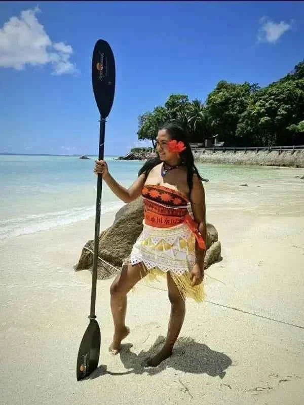 Performance Costume Mao Imoana Ocean Odyssey Cos Film Show Top Rok Pak Kind Fancy Cosplay Vaiana Jurk Outfit Voor Girl Women
