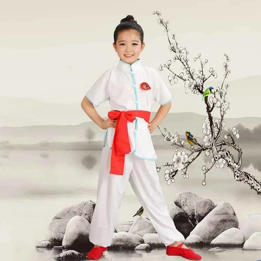 Kids Kung Fu Uniform Men Women Chinese Clothes Children's Sets Performance Boy Set Tai Chi Outfit Girl Wushu Costume Tang Suit