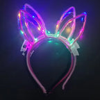 LED Glow Cat & Bunny Ear Headbands - 10/20/30 Pcs
