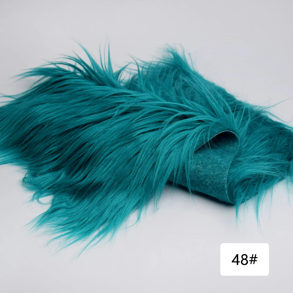 Faux Fur Fabric 8cm Long Pile Cosplay Patchwork Sheet