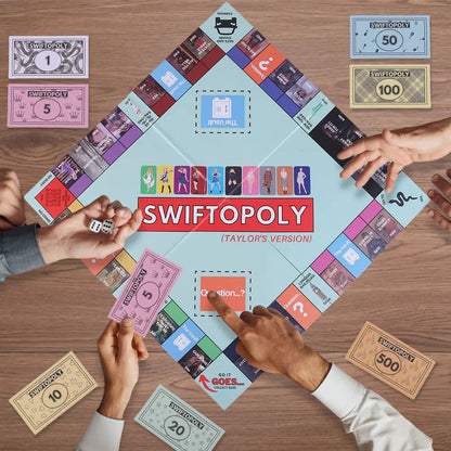 Taylor's Monopoly Board Game Fun Party Family Interactive Chess Games Swiftopoly Board Game Adults Fans Interactive Board Game SS69