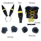 Anime Vaporeon Umbreon Sylveon Cosplay Costume Women Sexy Cloak Dress Outfit Cute Bunny Girl Uniform Halloween Christmas Clothes