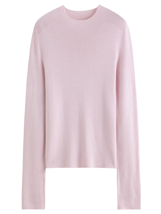 DUSHU Seamless Half-high Collar Pure Wool Pullovers Women Plus Size Autumn Winter Bottoming Sweater Solid Soft Breathable Tops