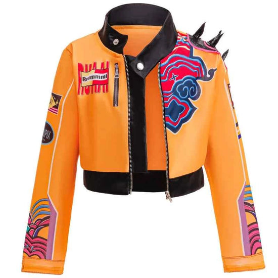 Kpop Demon Hunter Costume Rumi Halloween Cosplay Hot Girls Show Costume Black Shiny Set Halloween Girls Anime  clothing