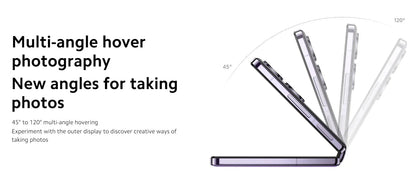 Global Version Xiaomi MIX Flip Snapdragon 8 Gen 3 Smartphone 4.01" All Around Liquid Outer Display 4780mAh Xiaomi Surge Battery SS69