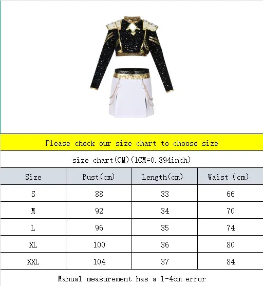 Anime Girl Group Cosplay Costume - Polyester Top and Pants Set