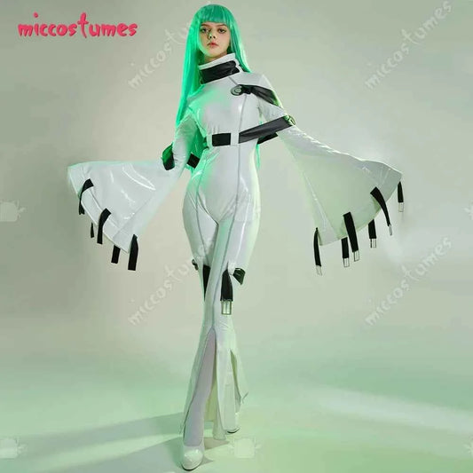 Miccostumes Women's Anime Cosplay Jumpsuit with Choker and Stockings