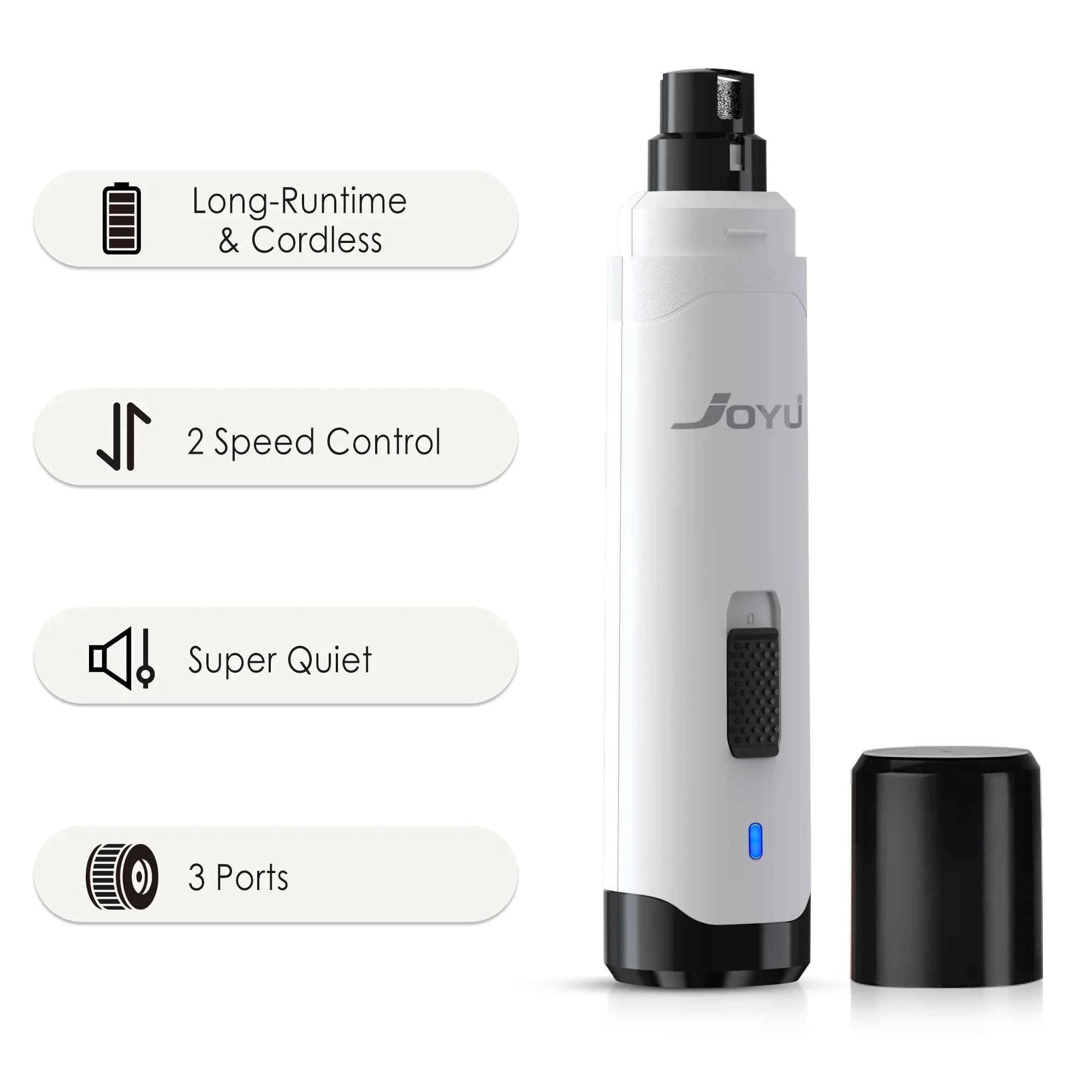 2-Speed Dog Nail Grinder  Enhanced Pet Nail Grinder Super Quiet Rechargeable Electric Dog Nail Trimmer Painless paws grooming