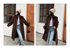 Lautaro Women's Long Faux Mink Fur Coat - Thick Warm Winter Overcoat