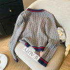New 2024 Autumn Winter Cashmere Top Women V Neck Pullover Warm Knitwear Jumper Woman Clothes Twist Outwear Knited Tops Women