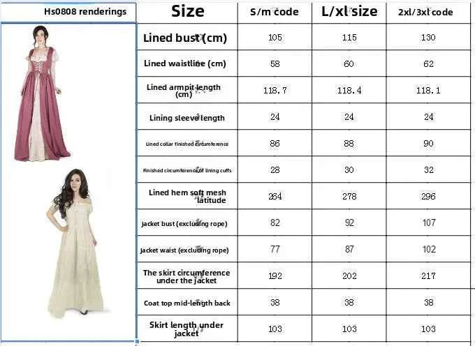 Medieval Renaissance Drama Dance Costume Halloween Girdle Cos Dress Halloween Costumes for Women Dress Love Live Cosplay