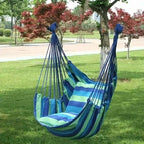 Outdoor Thickened Canvas Hammock/hammock accessories，Camping Outdoor Swing Net Hed Anti Rollover Striped Hanging Chair Hammock