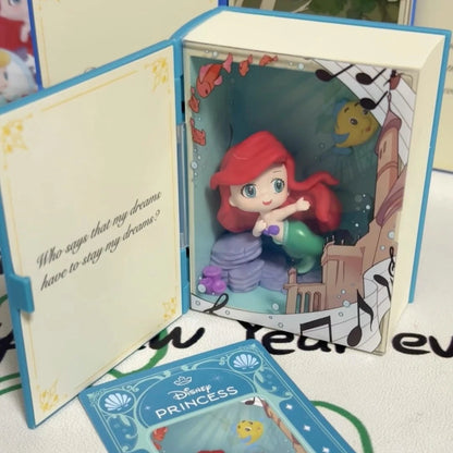 Genuine 100% Disney Princess Talry Tales Series Blind Box Action Figures Toy Collection Desktop Decoration Mystery Box Gift SS69