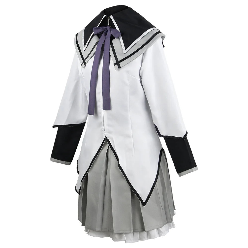 HOMCHEE TRENDS Akemi Homura Anime Cosplay Costume Set with Wig
