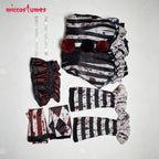 【Ready for Ship】Miccostumes Women's Vintage Dark Clown Dress Set for Halloween Joker Cosplay Costume