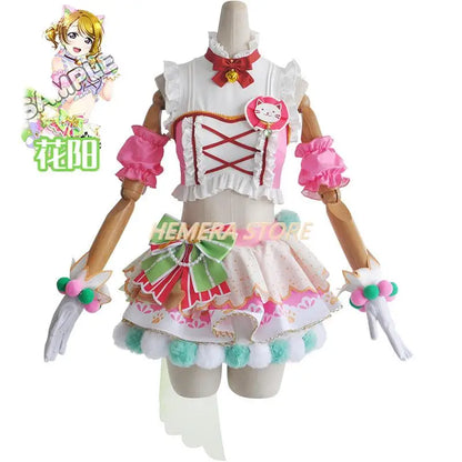 In Stock Anime LoveLive Cat Twin Tail Arcade Game 9 Characters Cosplay Costume Tojo Nozomi Nico Honoka Umi Rin Maki Eli Full Set - SS69