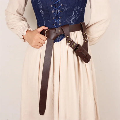 SS69 Medieval Knight Sword Sheath and Belt for Cosplay Faux Leather Scabbard