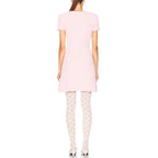 Spring/summer new Y2K high quality wool blend knit skirt Fashion commute front pocket fashion workwear knee length A-line skirt - SS69 