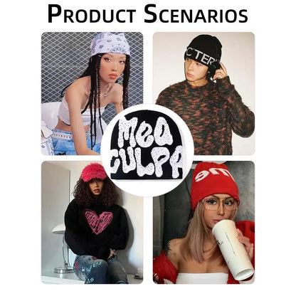 2025 New Unisex Beanie Winter Warm Caps Y2K Knitted Jacquard Hip Hop Skull Cap Casual Trend Lightweight Warm Knit Hat For Women SS69