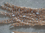 Women's Rhinestone Mesh Opera Gloves - Sparkling Crystal Long Stretch