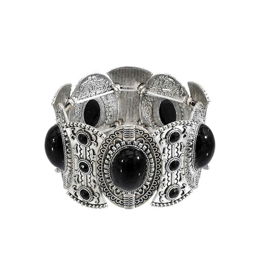 Traditional Kazakhstan Ethnic Coins Bracelet Hair Accessories  for Women Vintage Nepalese Tibetan Clothing Headwear Jewelry Set