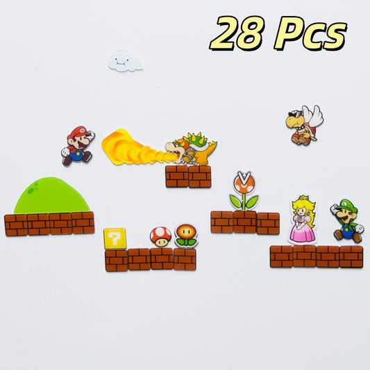 Cartoon Bros Fridge Magnet Home Kitchen Convenience Sticker Anime Photo Message Board Refrigerator Magnetic Stickers Home Dec