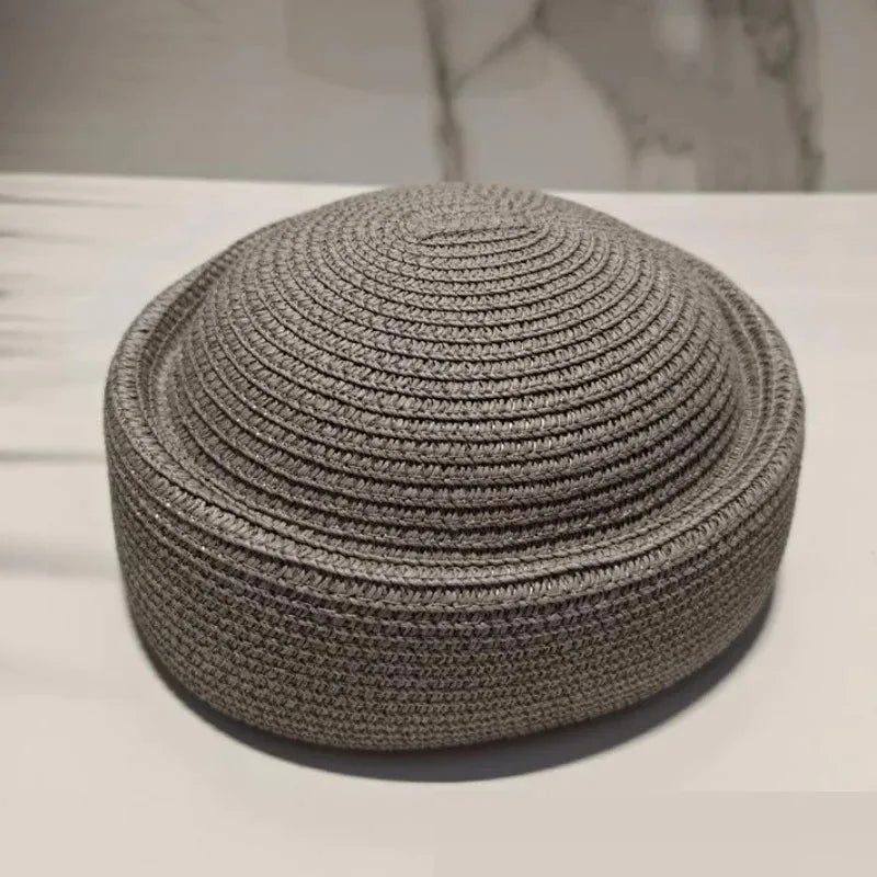 Fashion Mesh Hollow Breathable Summer Pillbox Beret Hat Women Colorful Outdoor Hard Pink Elegant Sun Cap Wholesale Taqiyah Kufi