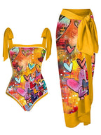2023 New Arrival Push Up Women Bikini Set Floral Printed Ruffle Bikinis Strappy Bandage Swimwear Brazilian Biquini Bathing Suit SS69