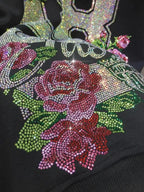 L-4XL 150kg Luxury Diamond Stamping Women's Plus Size Sweatshirts Aesthetics Art Female Pullovers Vintage Winter Lady Sweatshirt SS69