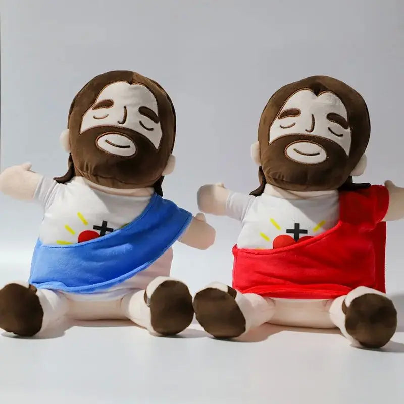Breath Jesus Plush Doll Soothing Placation Toys Soft Respirable Jesus Plushies Comforting Jesus Heart Toy Easter Christmas Gifts SS69