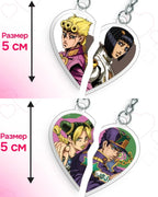 5Cm Acrylic Keychain for Steel Ball Run Giorno Giovanna Bruno Bucciarati Jolyne Cujoh Jotaro Kujo Anime Pendant Birthday Toy