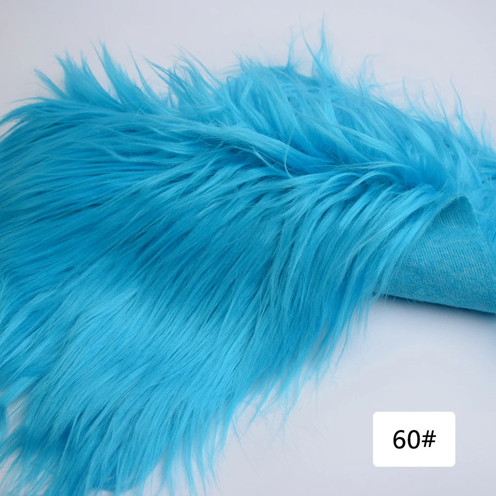 Faux Fur Fabric 8cm Long Pile Cosplay Patchwork Sheet