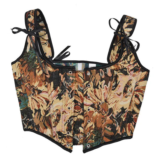 SS69 Lolita Corset Camisole Top - Y2K Underbust Body Shaper Polyester Blend