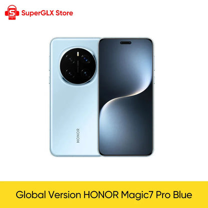 HONOR Magic7 Pro Global Version 5G AI Smartphone Snapdragon 8 Elite 6.8''120Hz OLED Screen 200MP Cameras 100W Charge Magic 7 Pro SS69 1294.69 Breeze Blue / Russian Federation / Global Version|