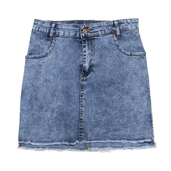Mini Skirt Women's Wash Mini Female Short Skirts Summer Women's Sexy Denim Skirt Skirts for Women Knee Length Casual SS69 10.69 Light Blue / XL / United States
