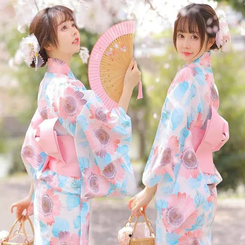 Fashion Photography Clothes Party Dress Japanese Kimono Cosplay Yukata Women Clothing Traditional Ethnic Style Streetwear Stage