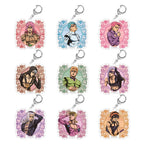 JoJo`s Bizarre Adventure: Golden Wind Vinegar Doppio Diavolo Ghiaccio Melone Risotto Nero Leone Abbacchio Acrylic Keychain Gifts