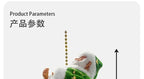 Christmas Doll Decoration Santa Claus Doll Electric Climbing Santa Claus On Beads Chain Moving Figure Hanging Xmas Ornament Gift